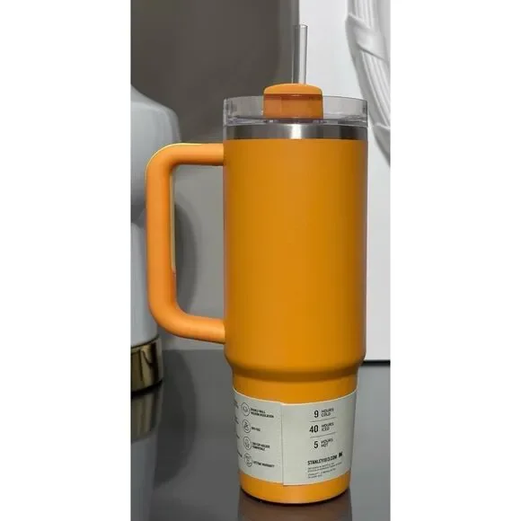 LIMITED EDITION Stanley Quencher H2.0 FlowState Tumbler 30oz, MARIGOLD - Picture 2 of 4